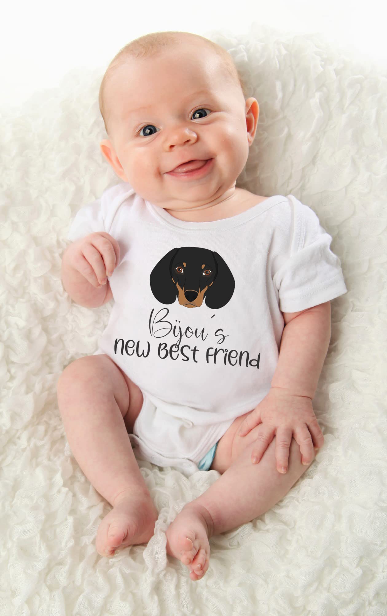 Personalized Dog baby clothes Dachshund baby gifts