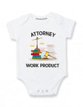 Daiichiban Designs Attorney Work Product Onesie Lawyer Baby Gift Romper Bodysuit
