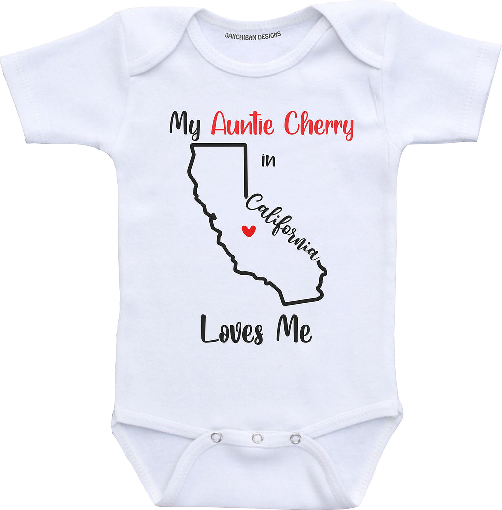 Daiichiban Designs My Aunt in Florida loves me custom baby gifts from Aunt