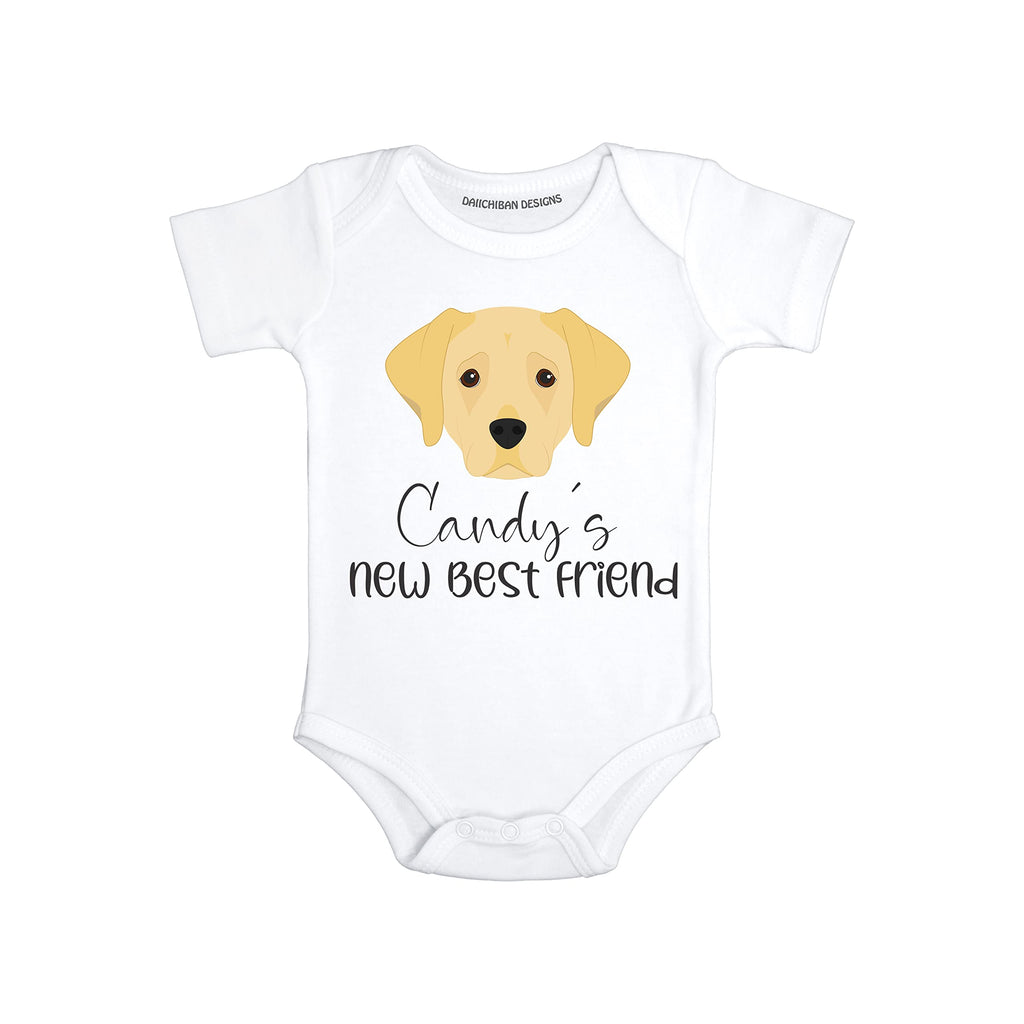 Personalized Labrador Retriever baby clothes dog sibling baby clothes