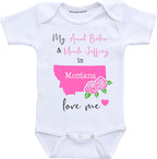 Daiichiban Designs Aunt and Uncle baby gifts Customizable Montana baby clothes