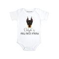 Personalized Dog baby clothes Dobermann baby gifts
