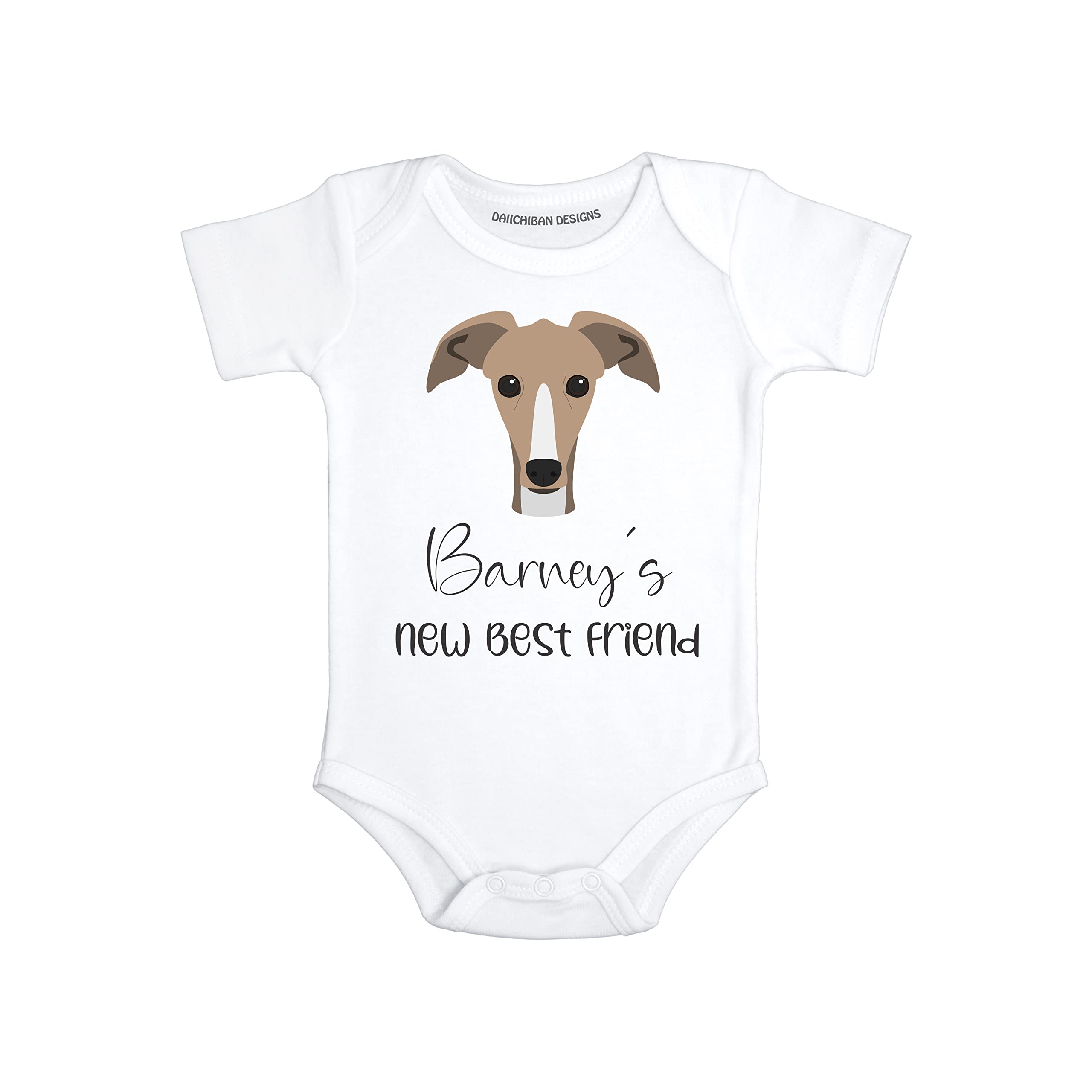 Greyhound Baby clothes dog theme Personalized dog baby outfit