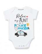 My Aunt is a police officer baby clothes Auntie police baby gifts