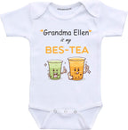 Daiichiban Designs Customized Baby Clothes Grandma is My Bestie Infant Bodysuit
