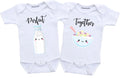 Funny Twins outfit boy and girl baby matching Perfect Together