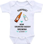Daiichiban Designs Pregnancy reveal for Dad- Surprise New Drinking Buddy brewing- baby announcement to husband (newborn)