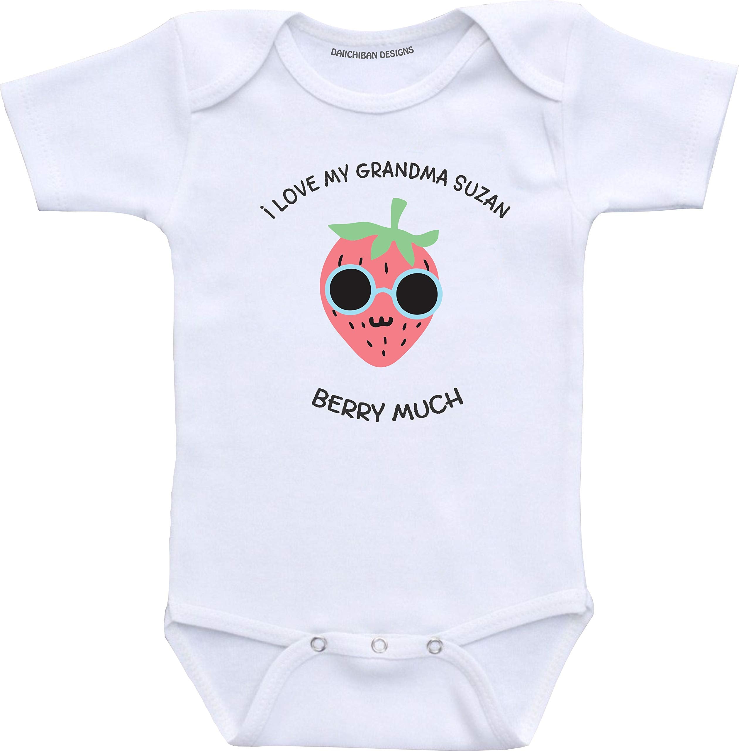 Daiichiban Designs Custom granddaughter grandson gifts from Grandma baby clothes