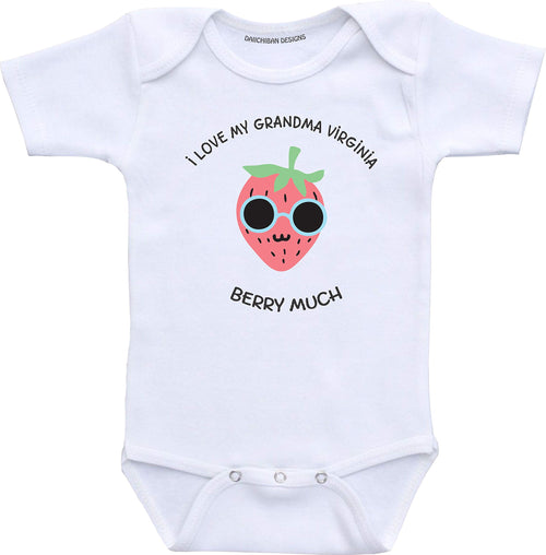 Daiichiban Designs Custom granddaughter grandson gifts from Grandma baby clothes