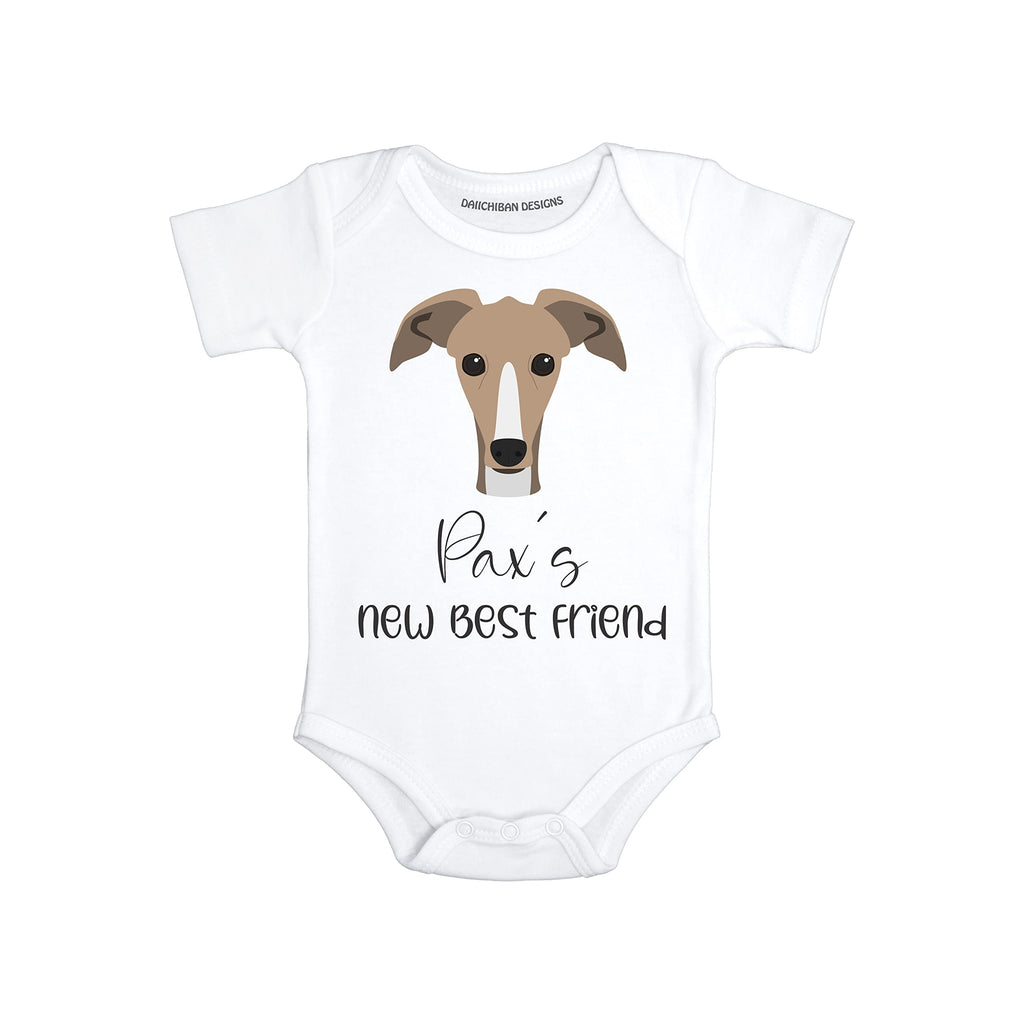 Greyhound Baby clothes dog theme Personalized dog baby outfit