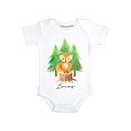 Daiichiban Designs Personalized Fox baby clothes for boys Custom name baby gifts