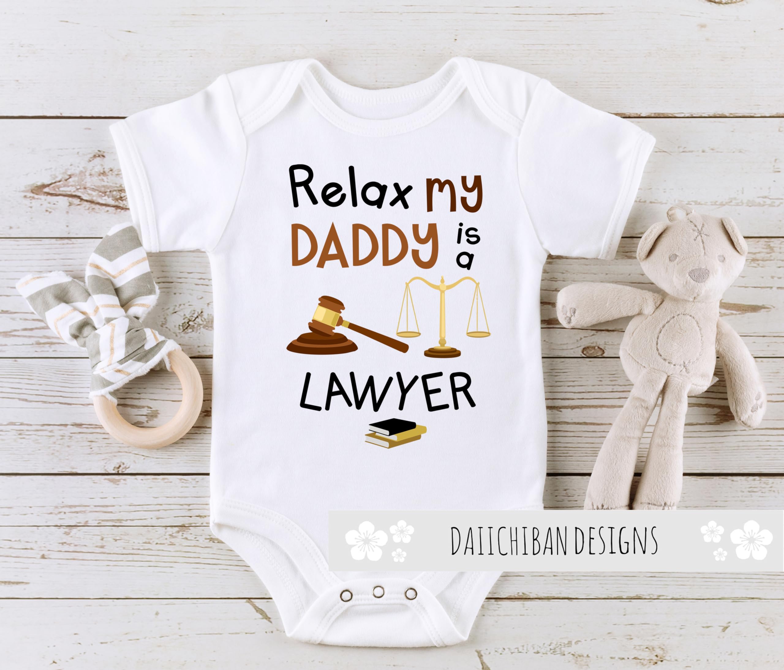 Daiichiban Designs Lawyer baby outfit
