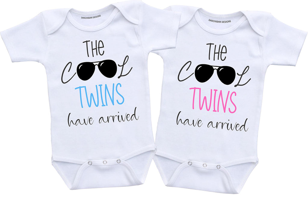 Daiichiban Designs Twins outfits girls Funny Twin baby girl gifts