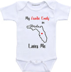 Daiichiban Designs My Aunt in Texas Loves Me Custom auntie baby clothes