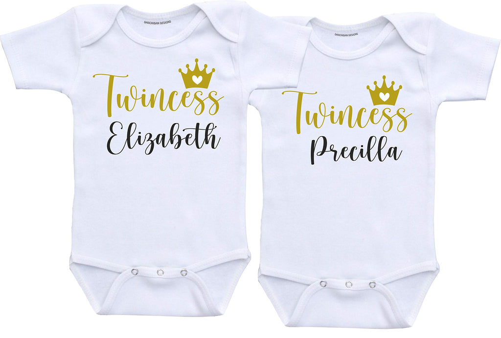 Daiichiban Designs Personalized Twin baby girls gift