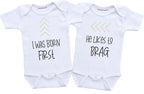 Matching boy and girl twin outfits Funny Twins baby gifts