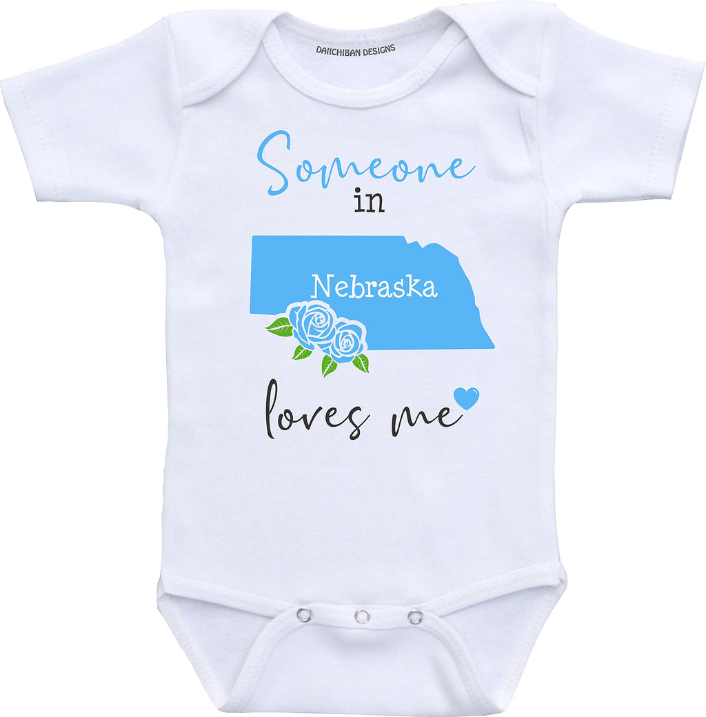 Daiichiban Designs Someone in Massachusetts loves me baby gifts customizable