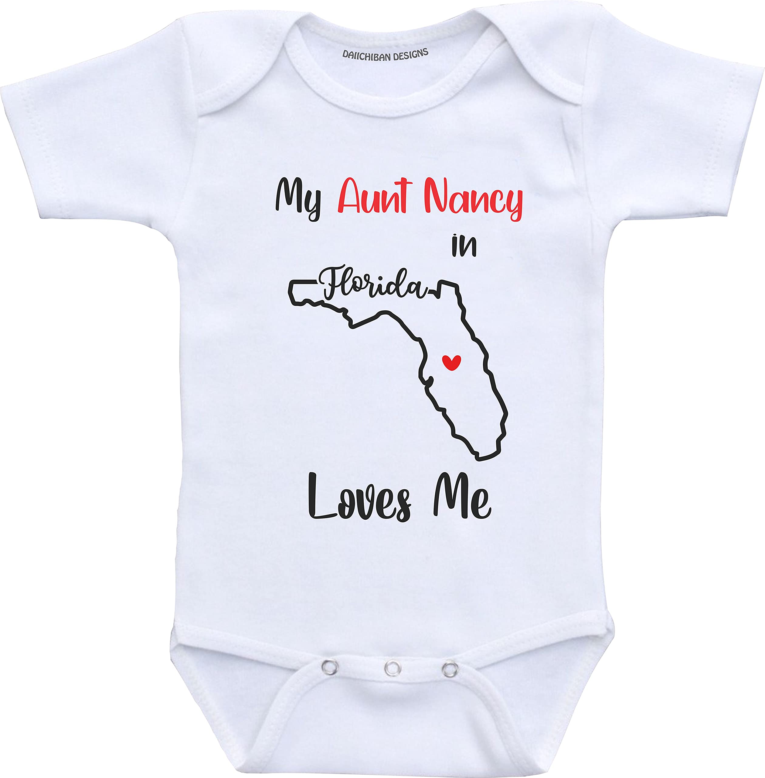 Daiichiban Designs My Aunt in Colorado loves me customized Auntie baby clothes