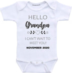 Daiichiban Designs Custom pregnancy reveal Grandpa baby announcement gifts infant bodysuit