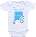 Daiichiban Designs Someone in Idaho loves me baby clothes infant creeper State customized gifts for babies