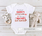 Daiichiban Designs Dad is a doctor baby clothes romper bodysuits