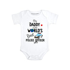 Daddy Police officer baby clothes