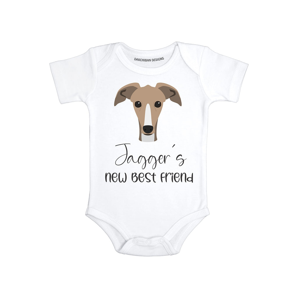 Greyhound Baby clothes dog theme Personalized dog baby outfit