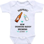 Daiichiban Designs Pregnancy reveal for Dad- Surprise New Drinking Buddy brewing- baby announcement to husband (newborn)