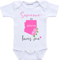 Daiichiban Designs Someone in Arizona loves me baby gifts customizable