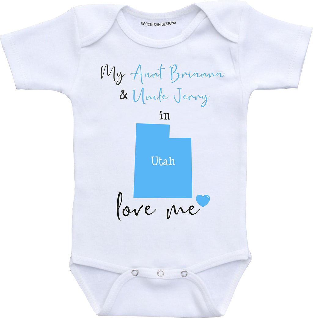 Daiichiban Designs Custom Aunt and Uncle baby gifts Oklahoma baby clothes
