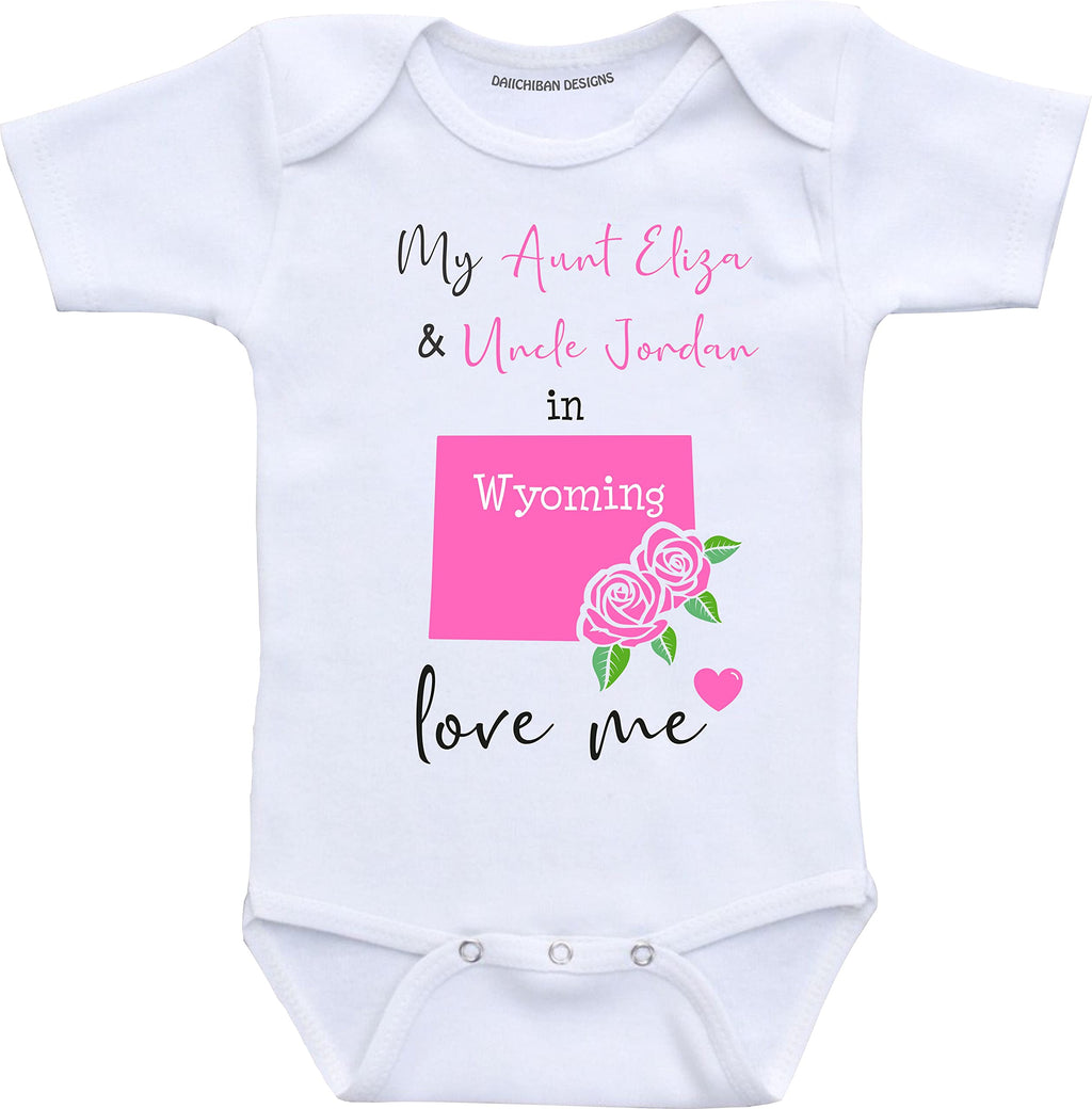 Daiichiban Designs Custom Aunt and Uncle baby gifts Washington baby clothes