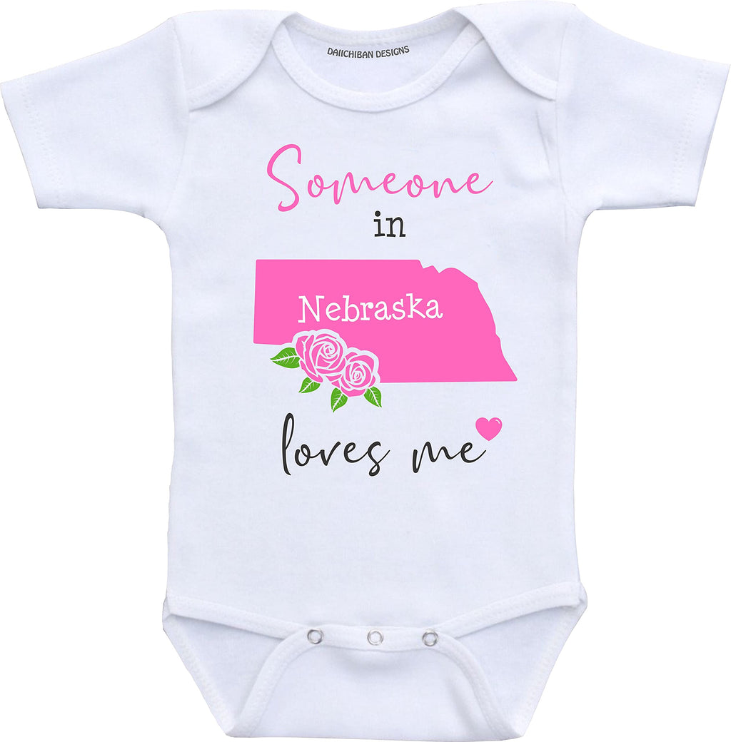 Daiichiban Designs Someone in Arkansas loves me baby gifts customizable