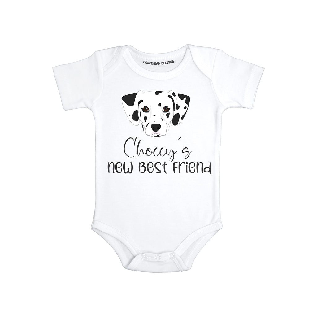 Personalized Dog baby gifts Dalmatian baby clothes