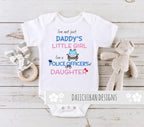 Daiichiban Designs Police Officer Daddy Law Enforcement daughter Infant Bodysuit