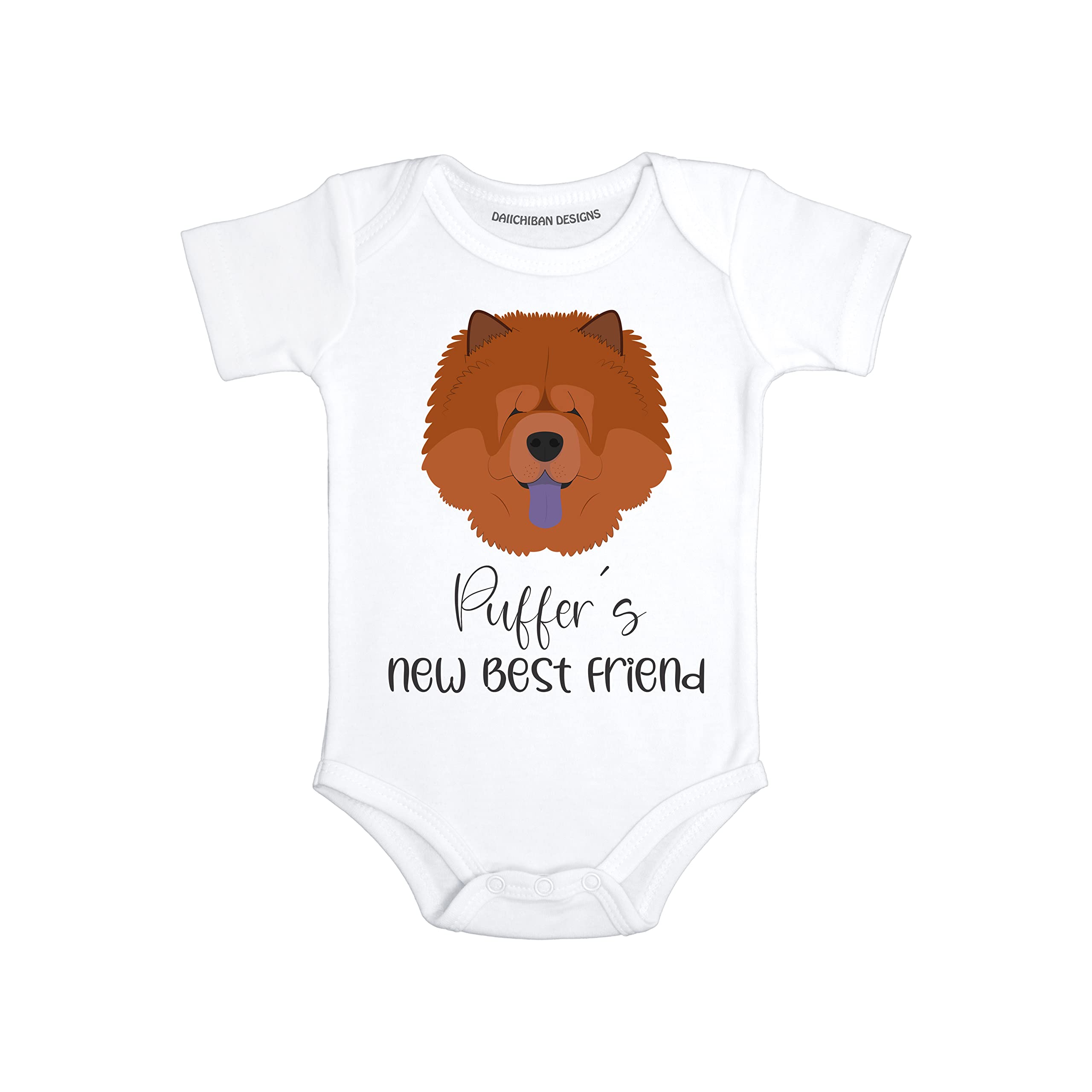 Custom Dog baby gifts Personalized Chow chow baby clothes