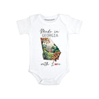 Daiichiban Designs Personalized Baby Bodysuit – “Made in Georgia with Love” with Custom State Option