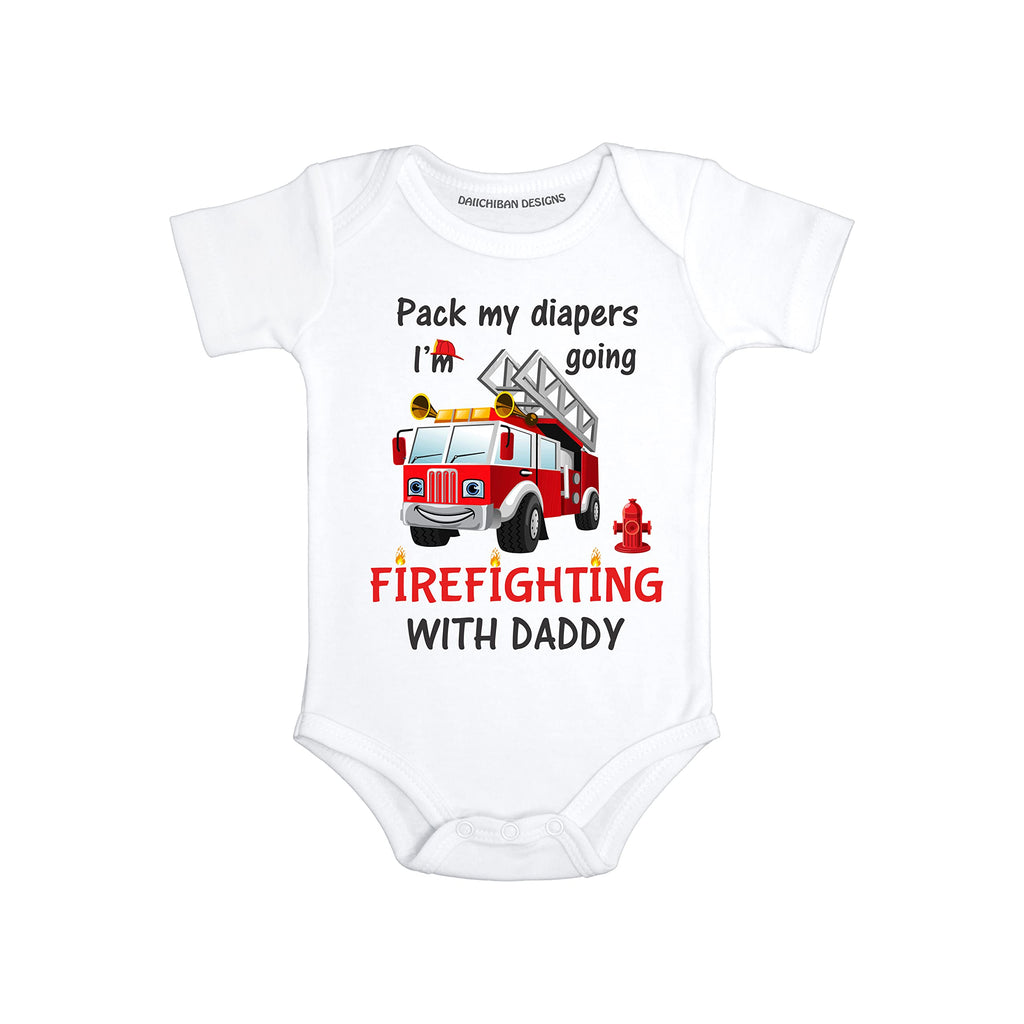 Firefighter baby boy outfit Fireman Infant clothes