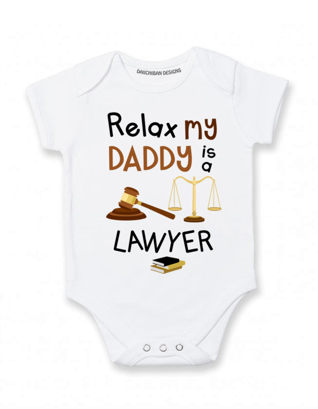 Daiichiban Designs Lawyer baby outfit