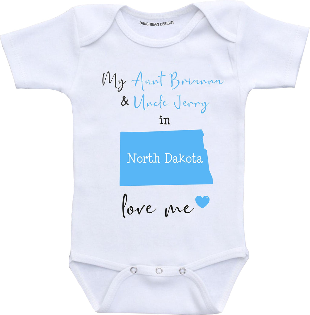 Daiichiban Designs Customizable Aunt and Uncle baby clothes Ohio State baby gifts