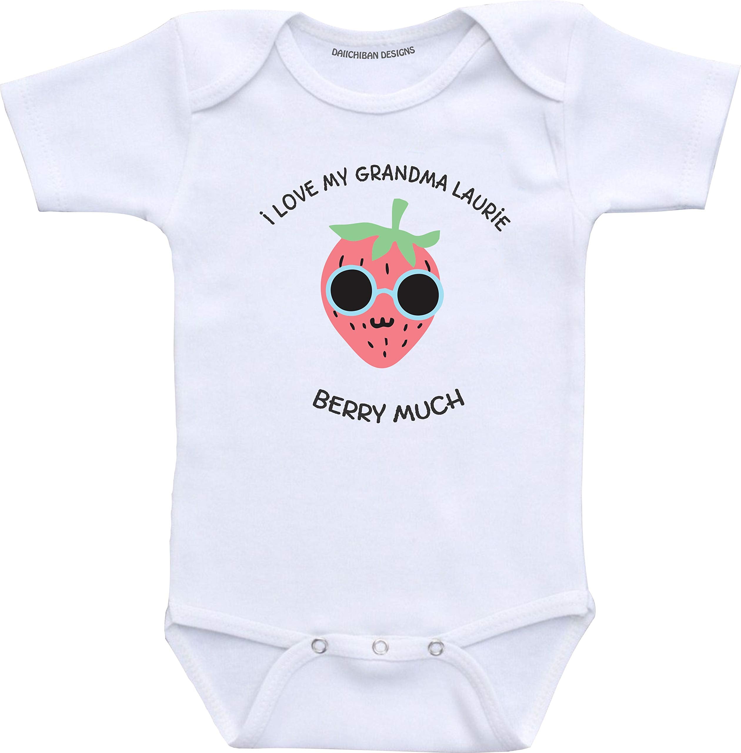 Daiichiban Designs Custom granddaughter grandson gifts from Grandma baby clothes
