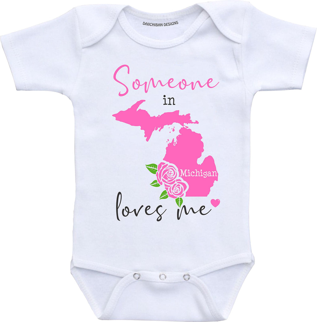 Daiichiban Designs Someone in Arizona loves me baby gifts customizable