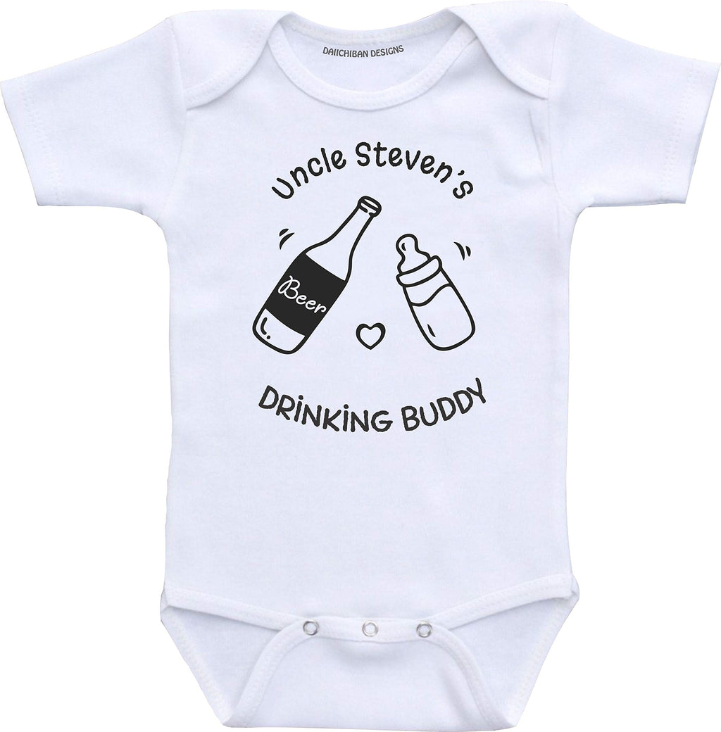 Uncle's Drinking Buddy Baby Clothes Custom Baby Gifts
