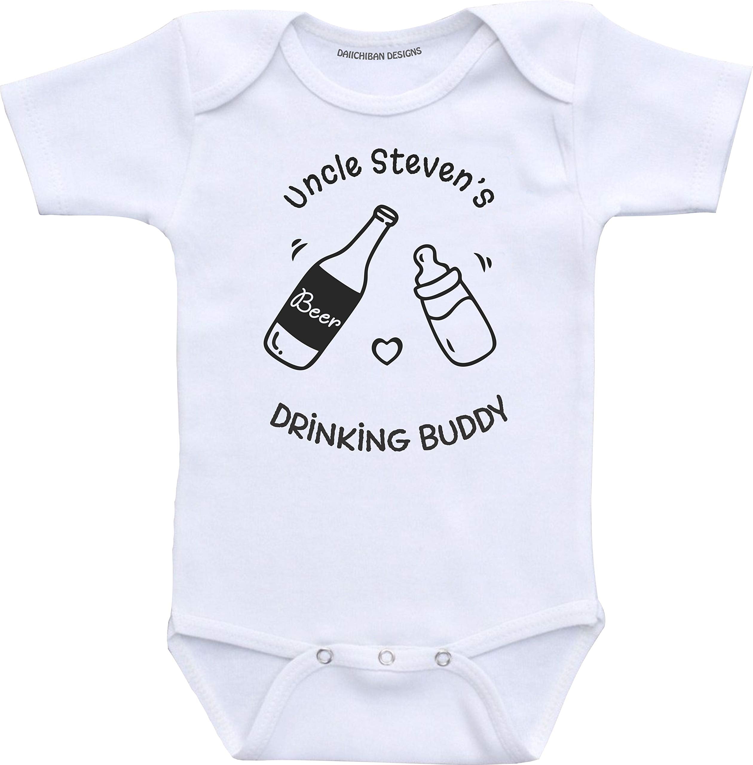 Uncle's Drinking Buddy Baby Clothes Custom Baby Gifts