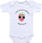 Custom I love my Auntie baby clothes niece nephew gifts from Aunt