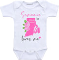 Daiichiban Designs Someone in Rhode Island loves me baby clothes Personalized