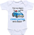 Daiichiban Designs Police Officer Baby Clothes Infant Police Onsie