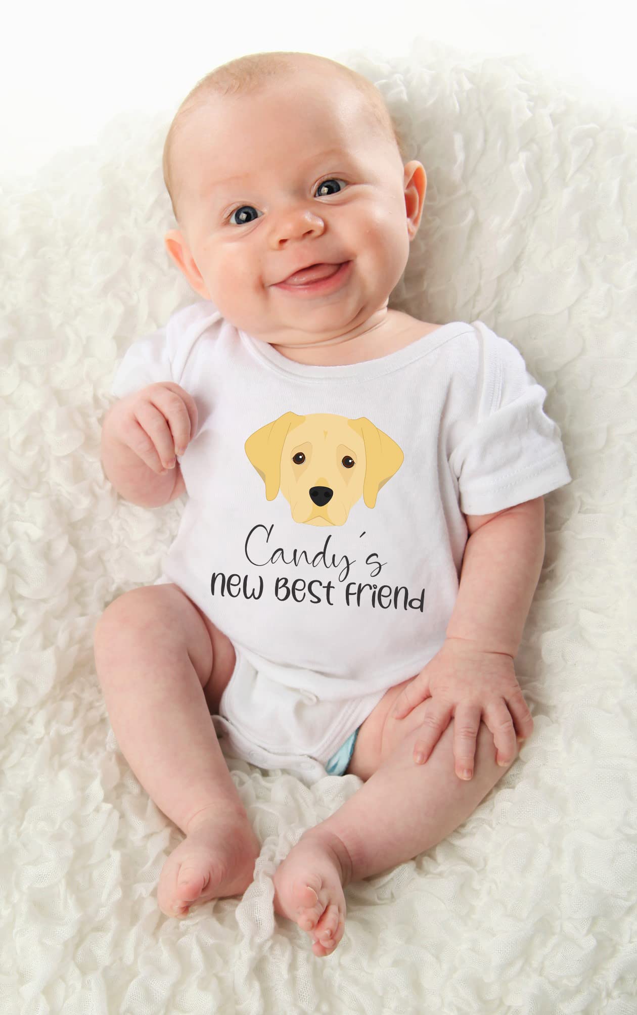 Personalized Labrador Retriever baby clothes dog sibling baby clothes