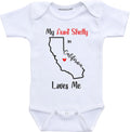Daiichiban Designs My Aunt in California Loves Me Customs baby gifts from Aunt