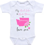 Daiichiban Designs Custom Aunt and Uncle baby gifts Washington baby clothes