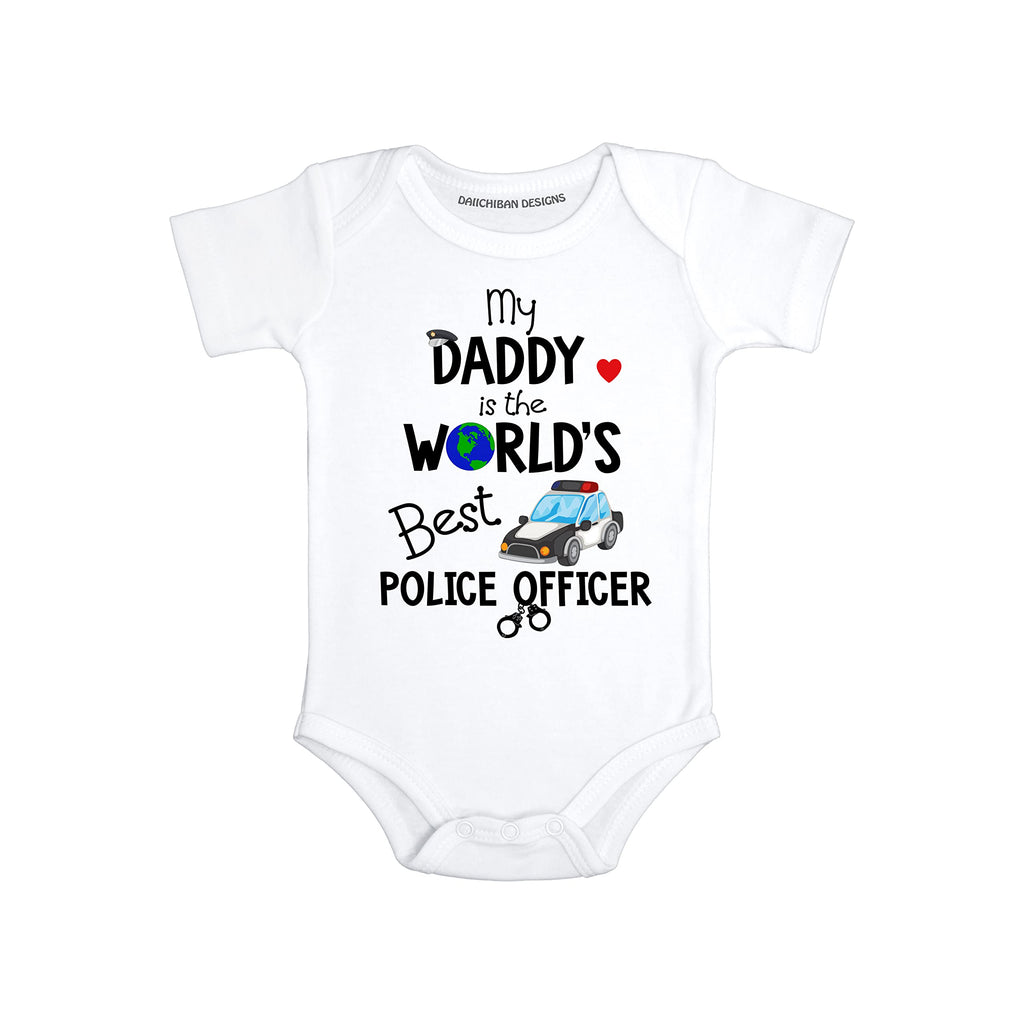 Daddy Police officer baby clothes